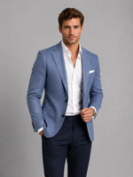 Men’s Linen Look Tailored Blazer – Smart Casual Summer Style