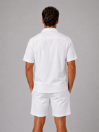 Men’s Linen Look Shirt & Shorts Co-Ord Set – Summer Style