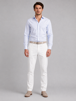 Men's Linen Look Straight Leg Trousers – Smart Relaxed Fit