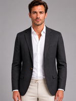 Men’s Linen Look Summer Blazer – Smart Casual Tailored Fit