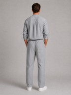Men's Linen Look Two-Piece Set – Shirt & Drawstring Trousers