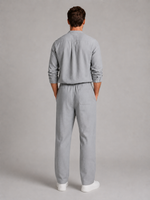 Men's Linen Look Two-Piece Set – Shirt & Drawstring Trousers