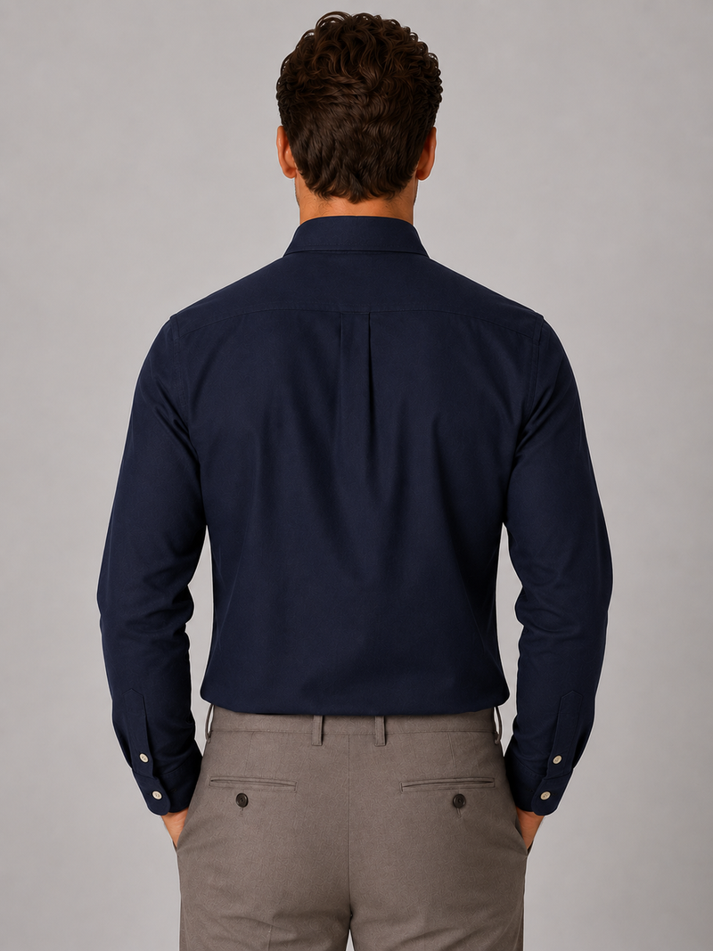 Men’s Long Sleeve Cotton Shirt – Regular Fit Smart Casual Dress Shirt