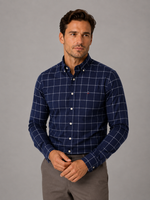 Men’s Long Sleeve Cotton Shirt – Regular Fit Smart Casual Dress Shirt