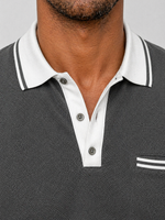 Men’s Long Sleeve Polo Shirt – Smart Casual Style
