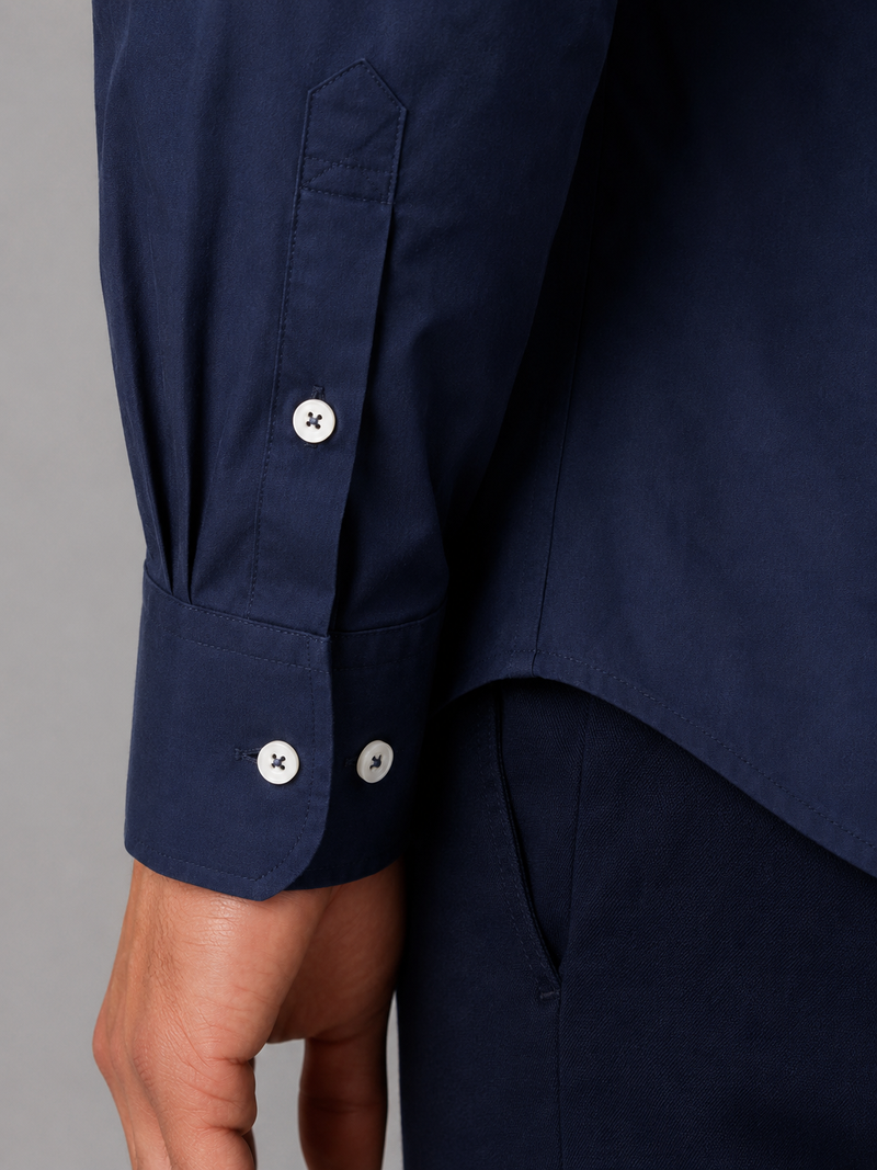 Men’s Long Sleeve Shirt – Button Down Collar Smart Casual Style