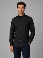 Men’s Long Sleeve Shirt – Button Down Collar Smart Casual Style
