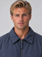 Men’s Padded Full Zip Jacket – Collared Lightweight Bomber