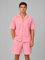 Men's Ribbed Summer Co-Ord Set – Relaxed Summer Style