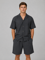 Men's Ribbed Summer Co-Ord Set – Relaxed Summer Style