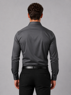 Men's Slim Fit Dress Shirt – Long Sleeve Smart Formal Shirt