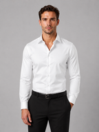 Men's Slim Fit Dress Shirt – Long Sleeve Smart Formal Shirt