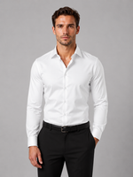 Men's Slim Fit Dress Shirt – Long Sleeve Smart Formal Shirt
