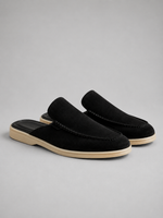 Men's Suede Mule Slip-On Loafers –  Smart Casual Comfort