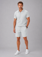 Men’s Summer Co-Ord Set – Polo & Shorts Set