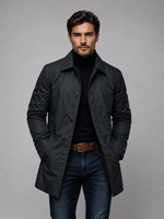 Men’s Tailored Classic Coat – Structured Smart-Casual Outerwear