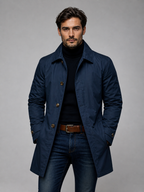 Men’s Tailored Classic Coat – Structured Smart-Casual Outerwear