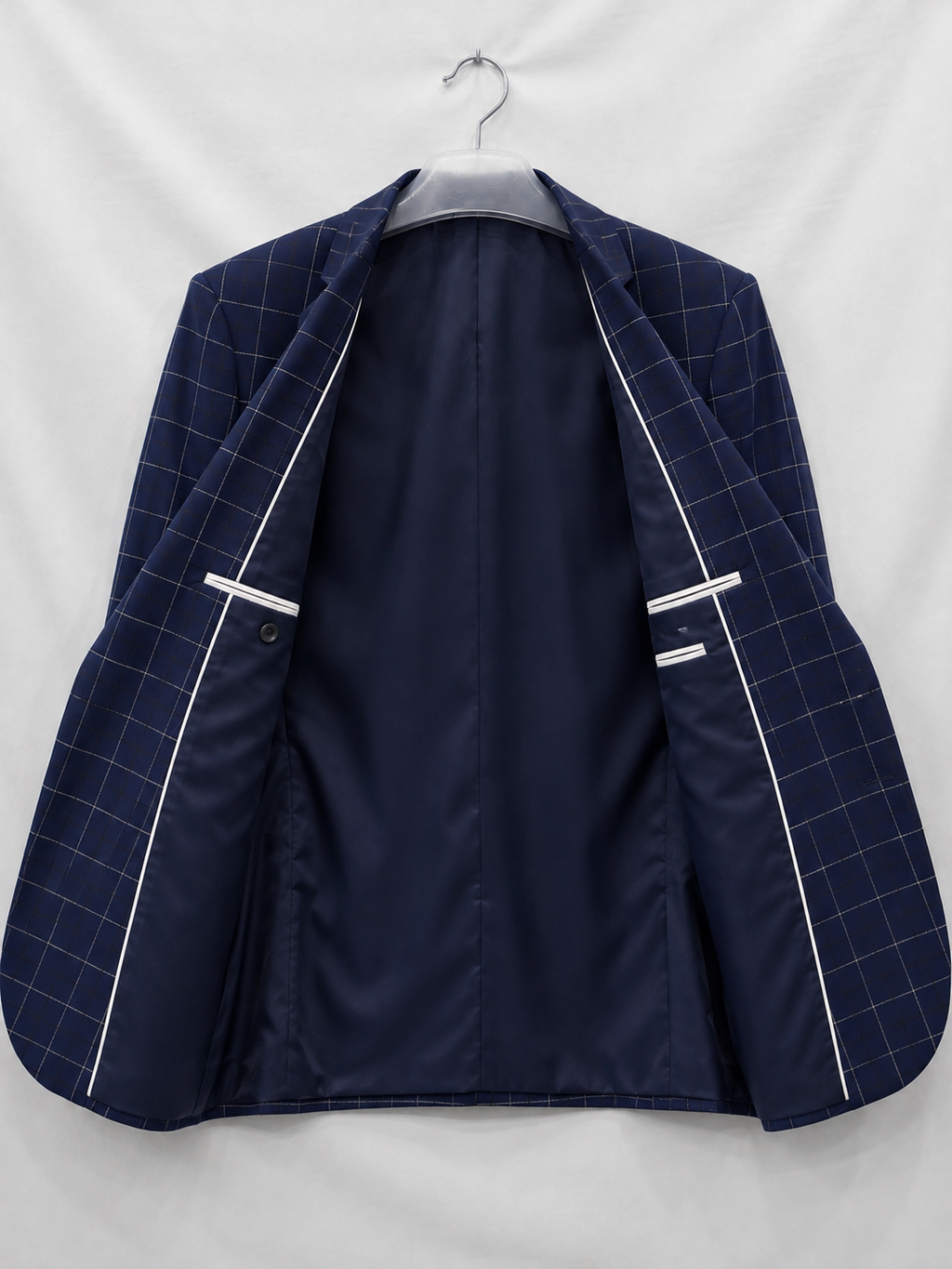 Men's Tailored Windowpane Blazer – Smart Tailored Jacket