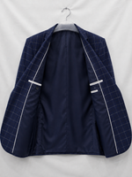 Men's Tailored Windowpane Blazer – Smart Tailored Jacket