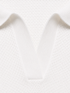 Men's Textured Knit Polo Shirt – Lightweight Breathable Summer Fit