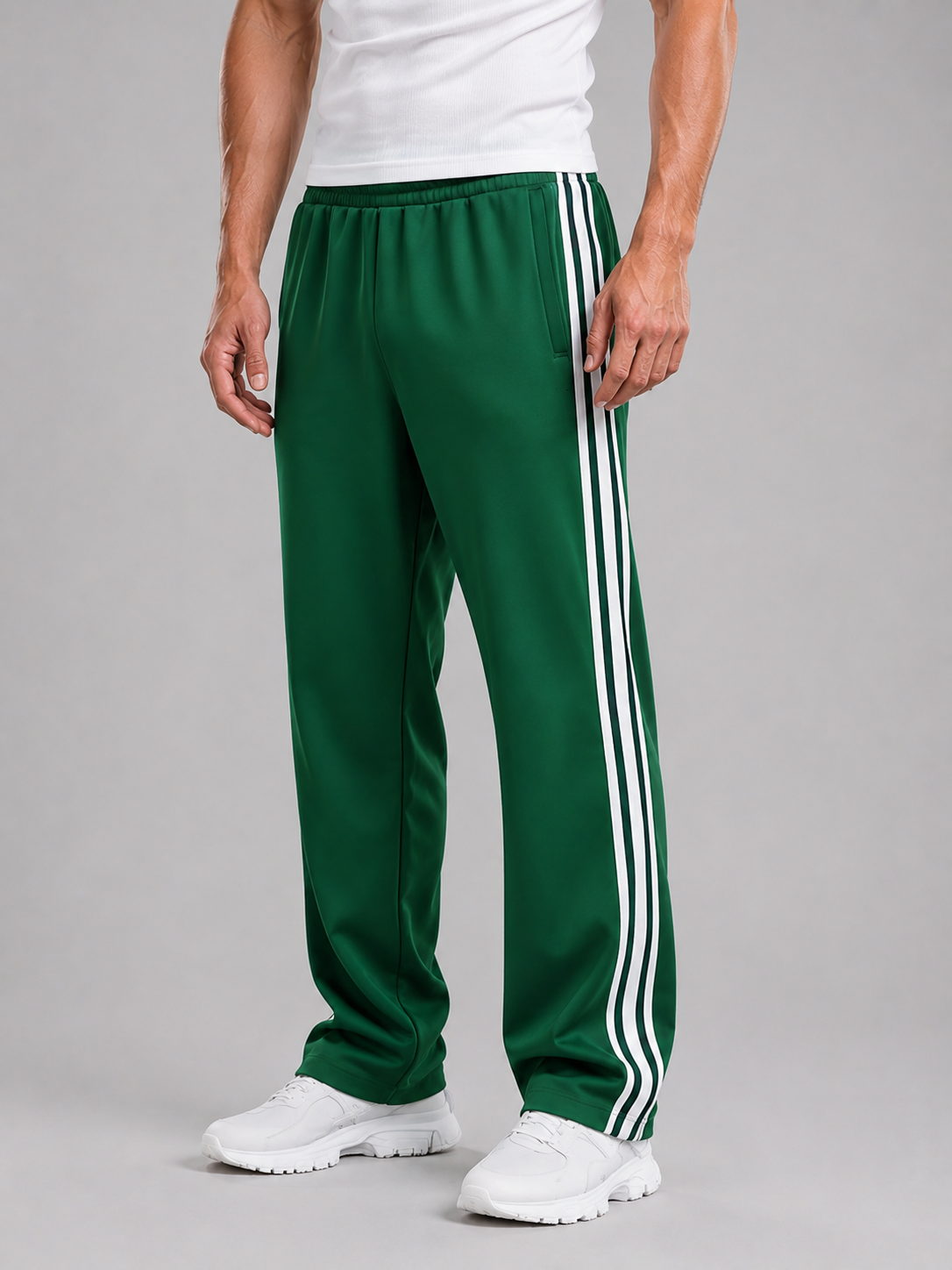 Men's Track Pants with Pockets - Relaxed Fit Sport Trousers