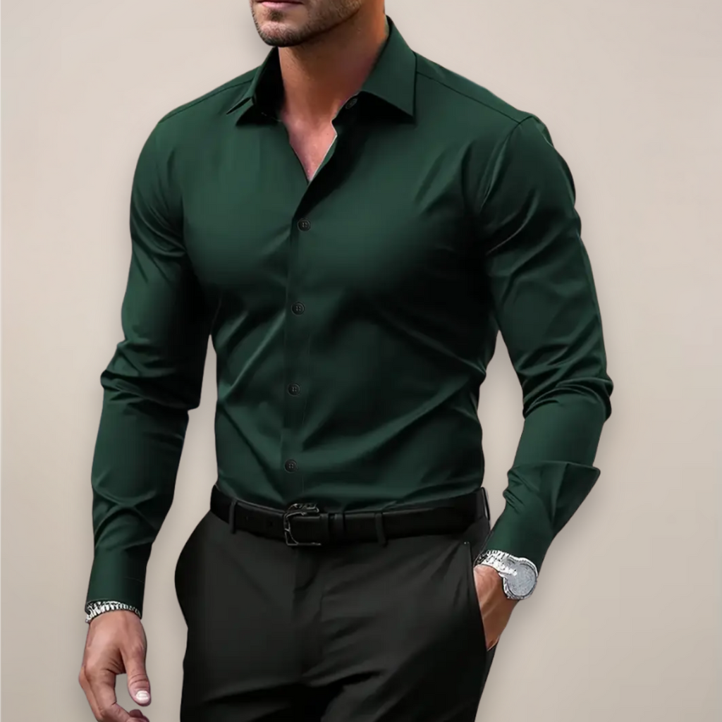 Montleigh | Men’s Classic Long Sleeve Shirt – Versatile Smart Style