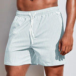 Men’s Striped Swim Shorts – Quick-Dry Fit