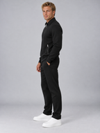 Men’s Textured Full Zip Tracksuit Set