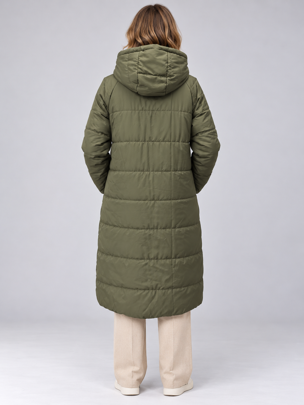 Women’s Reversible Long Hooded Puffer Coat