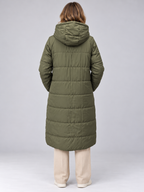 Women’s Reversible Long Hooded Puffer Coat