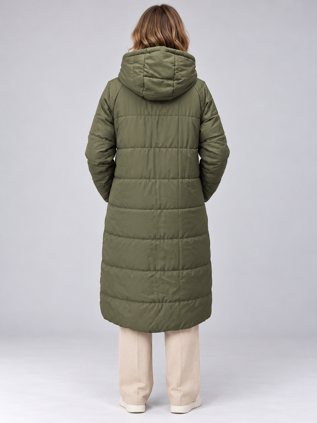Women’s Reversible Long Hooded Puffer Coat