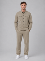 Men’s Two-Piece Overshirt & Trousers Set – Relaxed Smart Casual Co-Ord