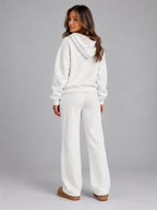 Women’s Oversized Zip Up Hoodie Tracksuit Set