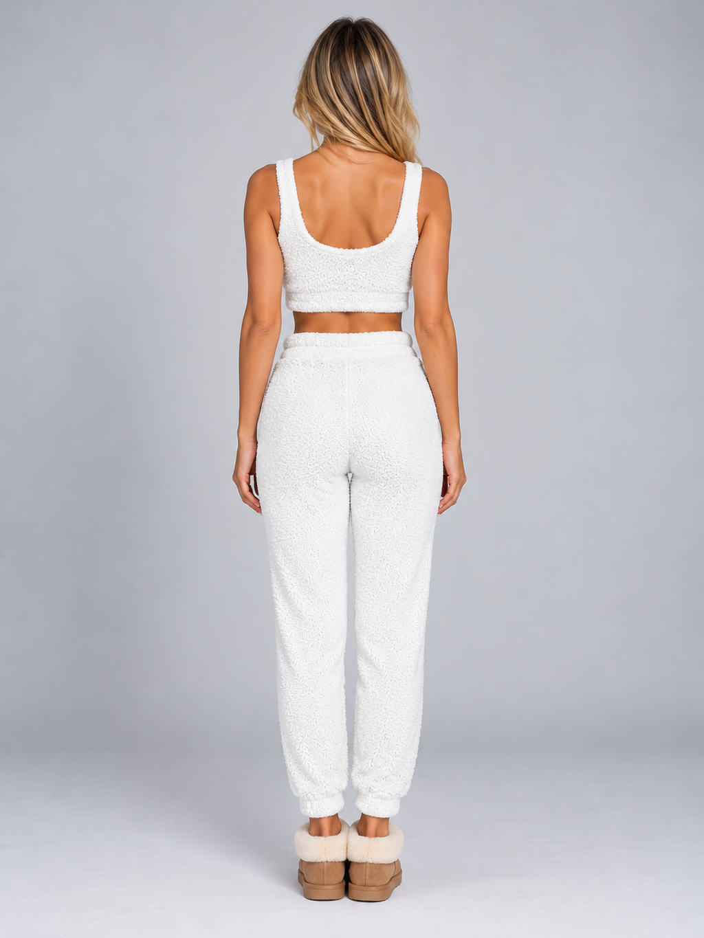 Women’s Fluffy Two-Piece Lounge Set