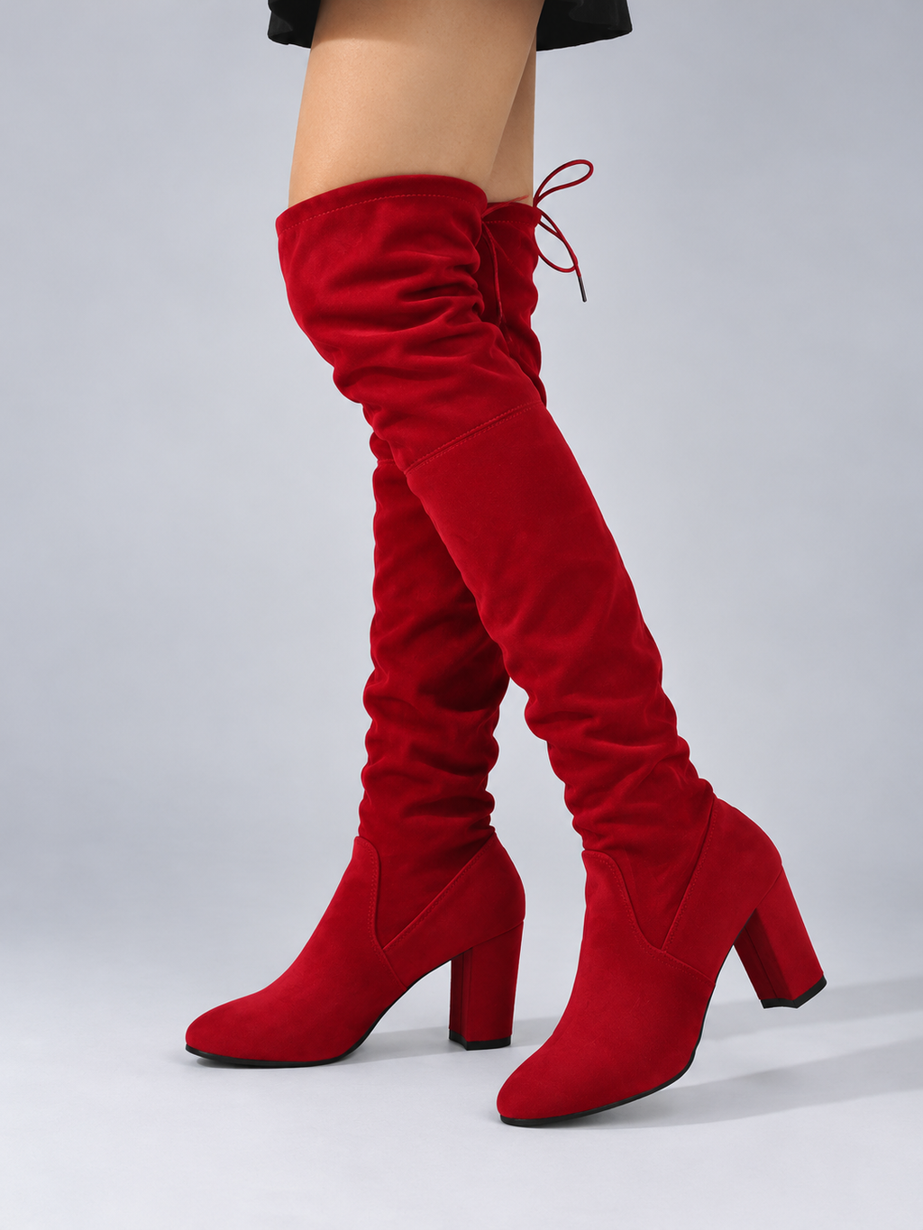 Women’s Over-The-Knee Suede Look Boots