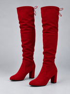 Women’s Over-The-Knee Suede Look Boots