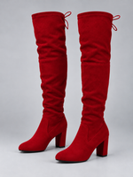 Women’s Over-The-Knee Suede Look Boots
