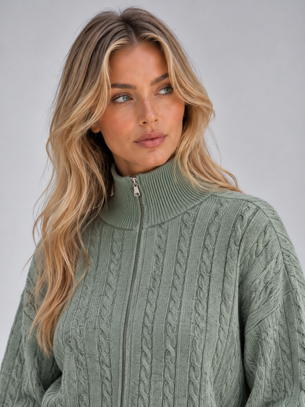 Women’s Cable Knit Two-Piece Co-Ord Set
