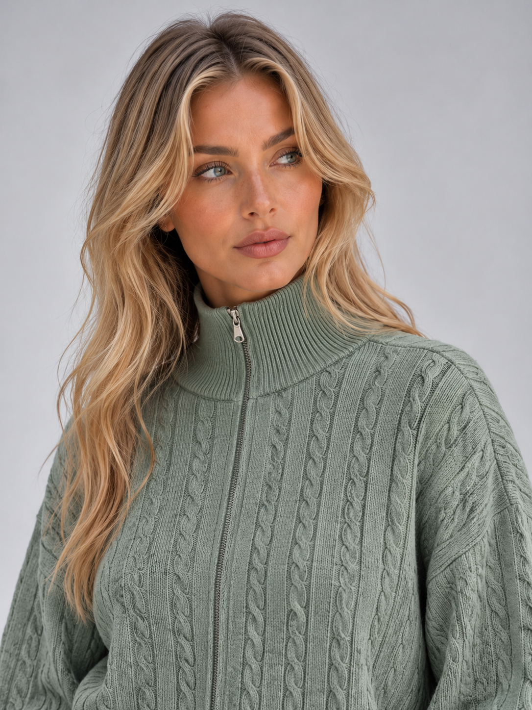 Women’s Cable Knit Two-Piece Co-Ord Set