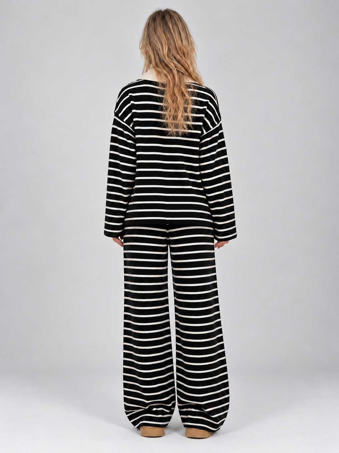 Women’s Striped Knit Two-Piece Co-ord Set