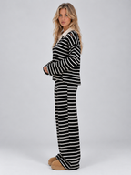 Women’s Striped Knit Two-Piece Co-ord Set