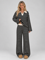Women’s Striped Knit Two-Piece Co-ord Set