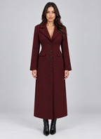 Women’s Belted Long Tailored Coat