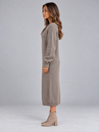 Women’s Knitted Jumper Midi Dress