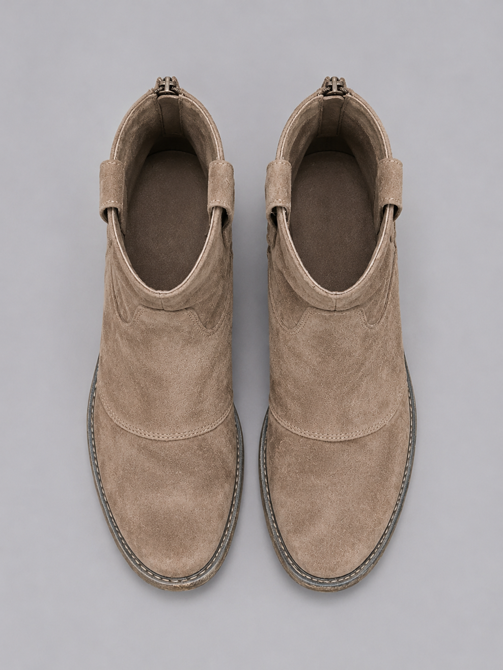 Women’s Suede Look Cowboy Ankle Boots