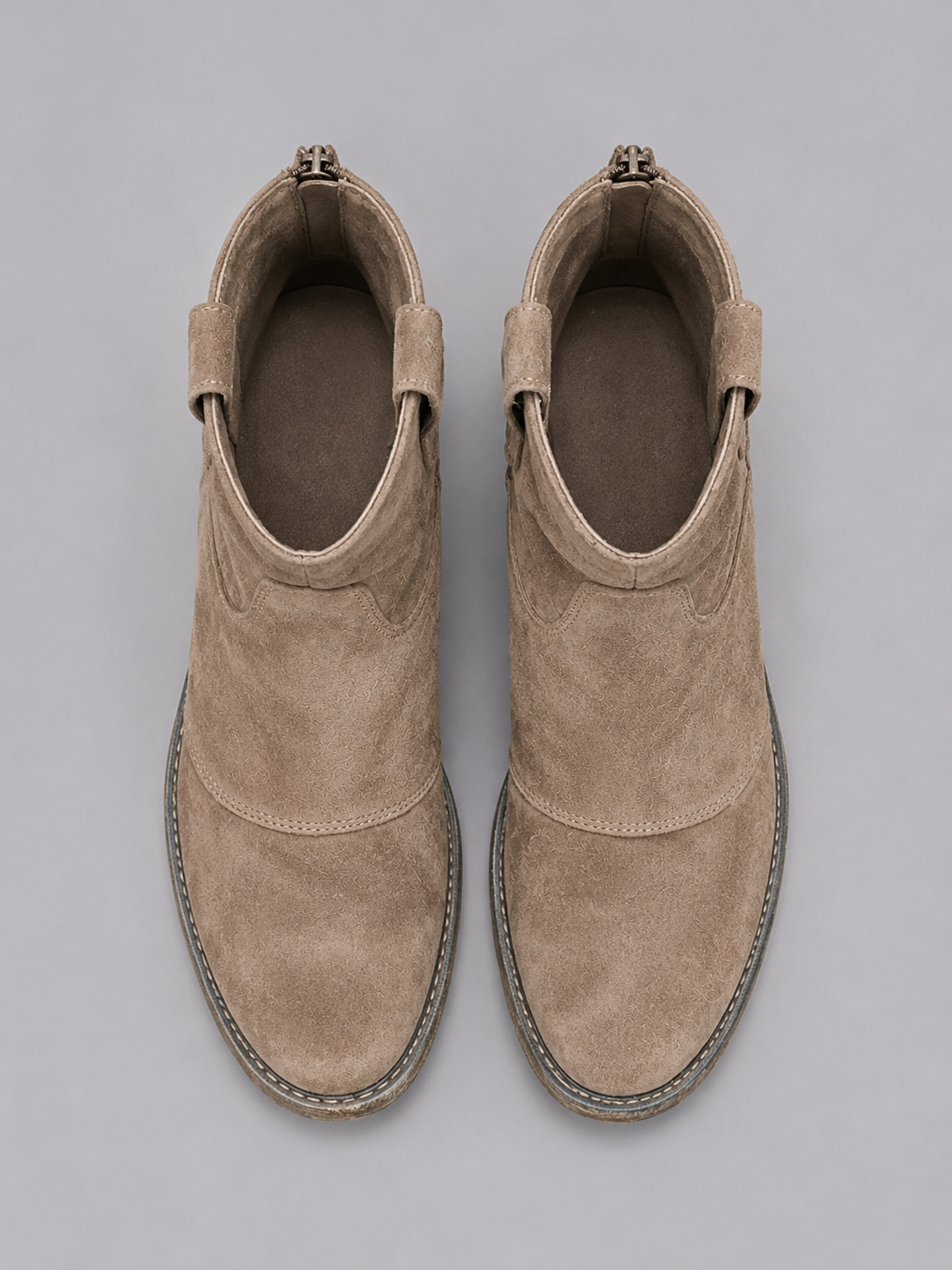 Women’s Suede Look Cowboy Ankle Boots