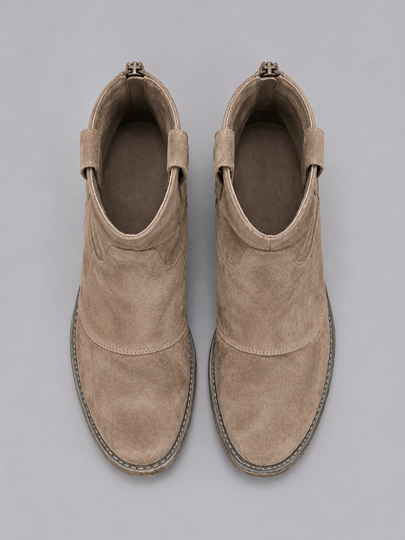 Women’s Suede Look Cowboy Ankle Boots