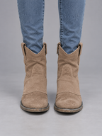 Women’s Suede Look Cowboy Ankle Boots