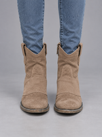Women’s Suede Look Cowboy Ankle Boots