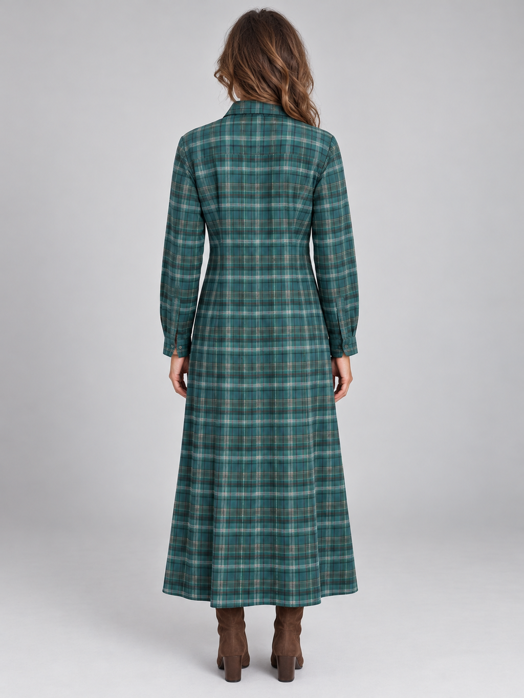Women’s Long Sleeve Maxi Shirt Dress